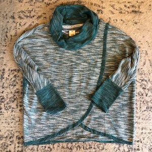 Calvin Klein Performance Cowl Neck Drape Front Top Size Large